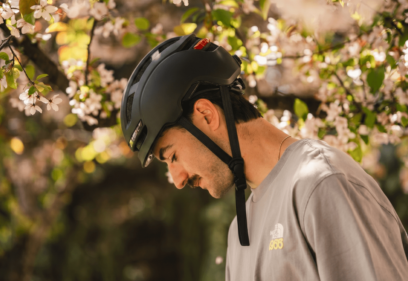 Smart Bike Helmet with Bluetooth & Safety Lights